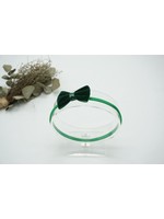 Newborn Hairbow Green Velvet