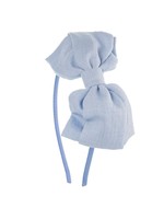 Big Butterfly Diadeem Linnen - Baby Blue