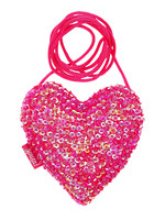 Souza Heart Glitter Fuchsia