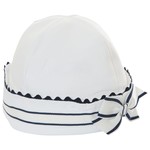 Patachou White Navy Baby Hat