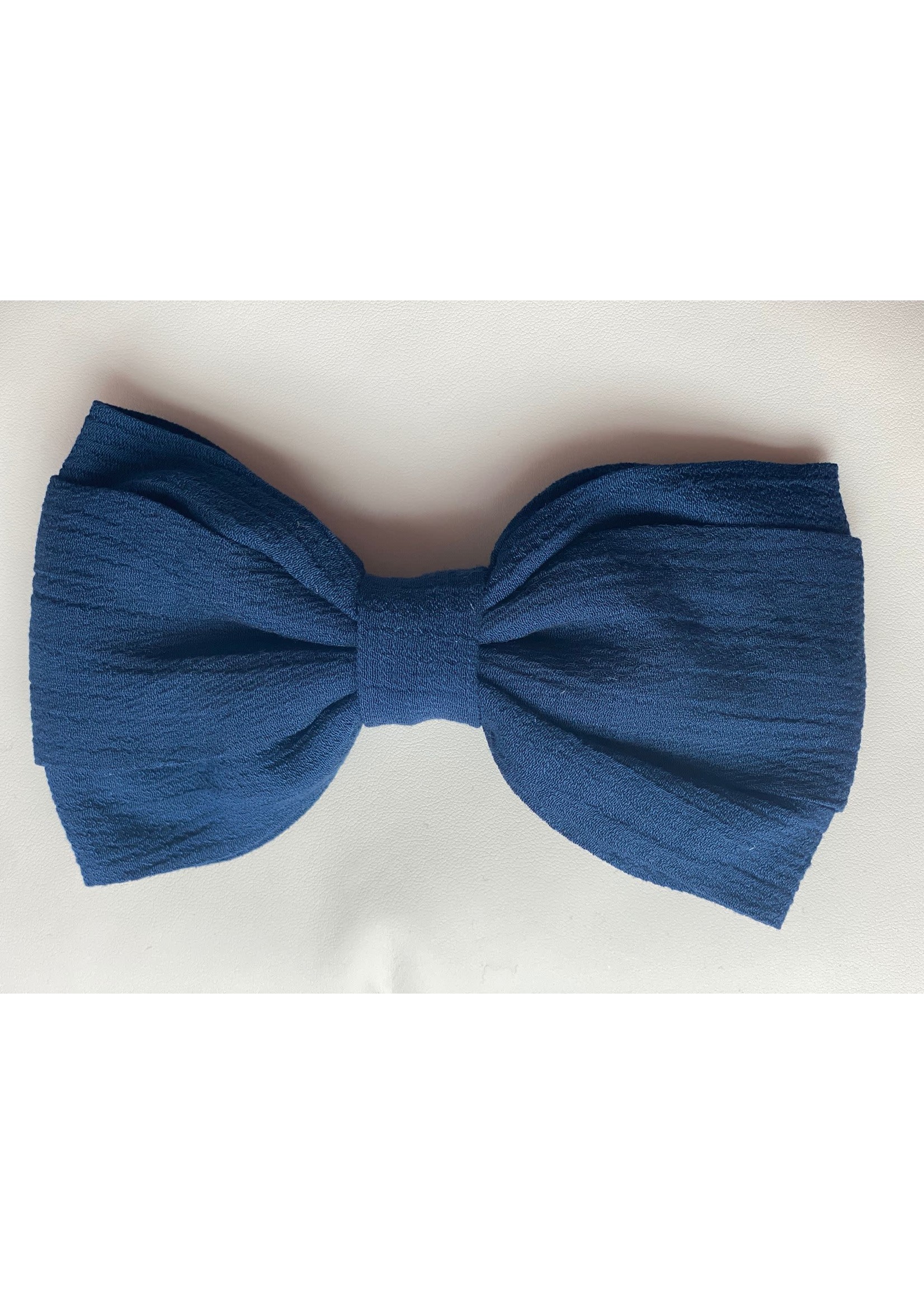 Siena Linnen Big Bow - Dark Blue