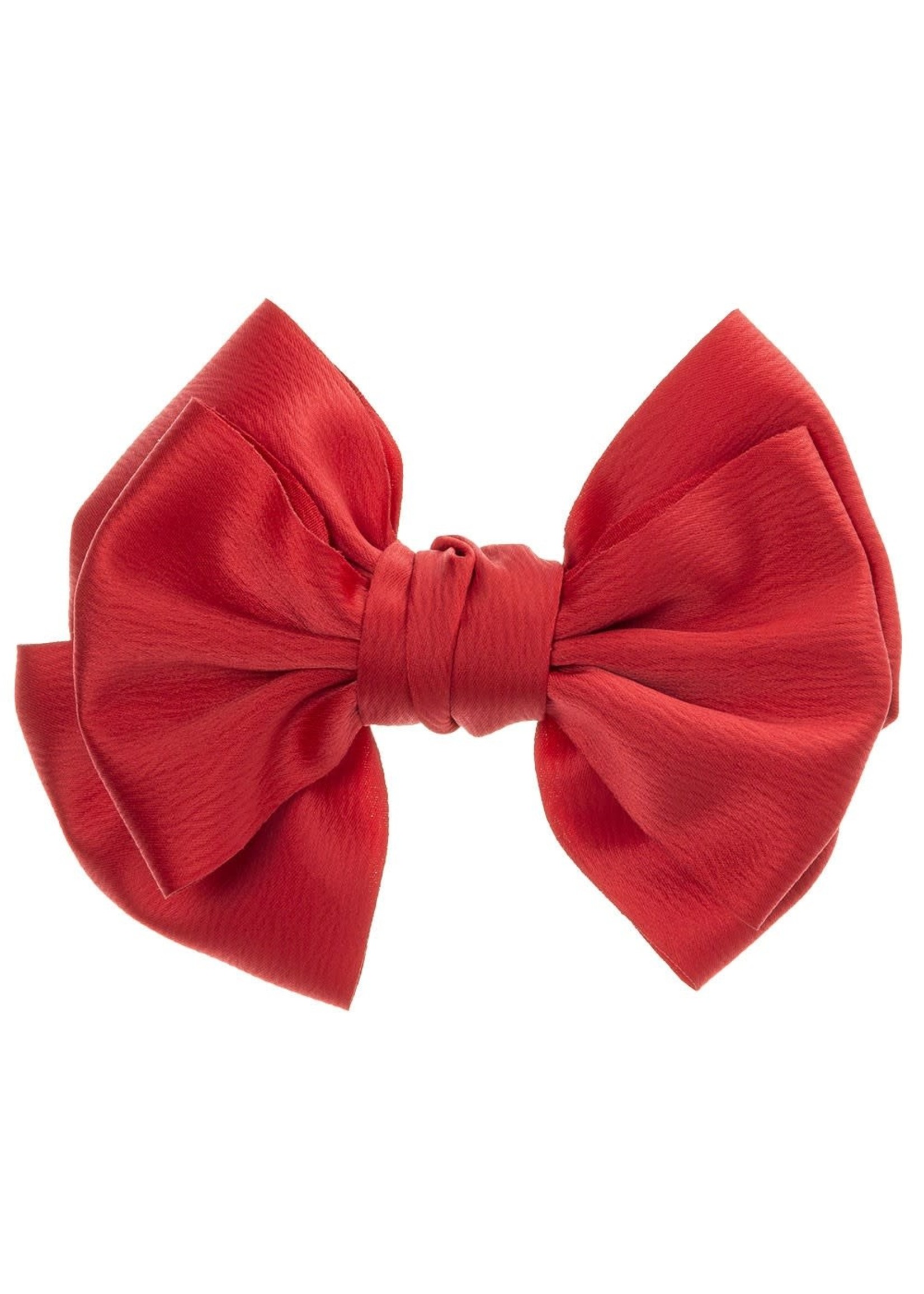 Satin Big Butterfly Bow - Red