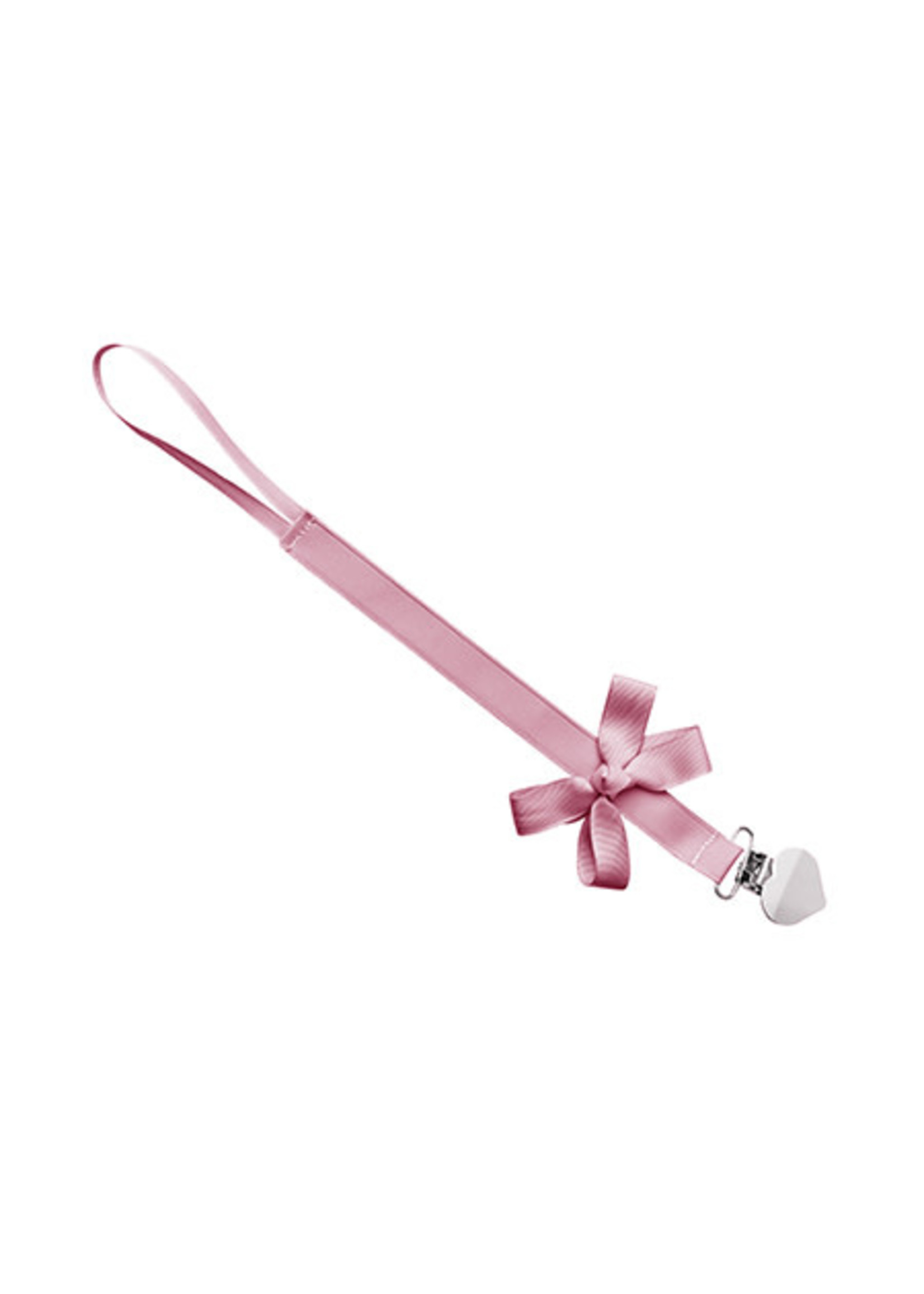 Prinsessefin Pacifier Clip Mauve Pink