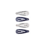 Hairclips Irene Glitter, Navy Blue/Silver - Souza