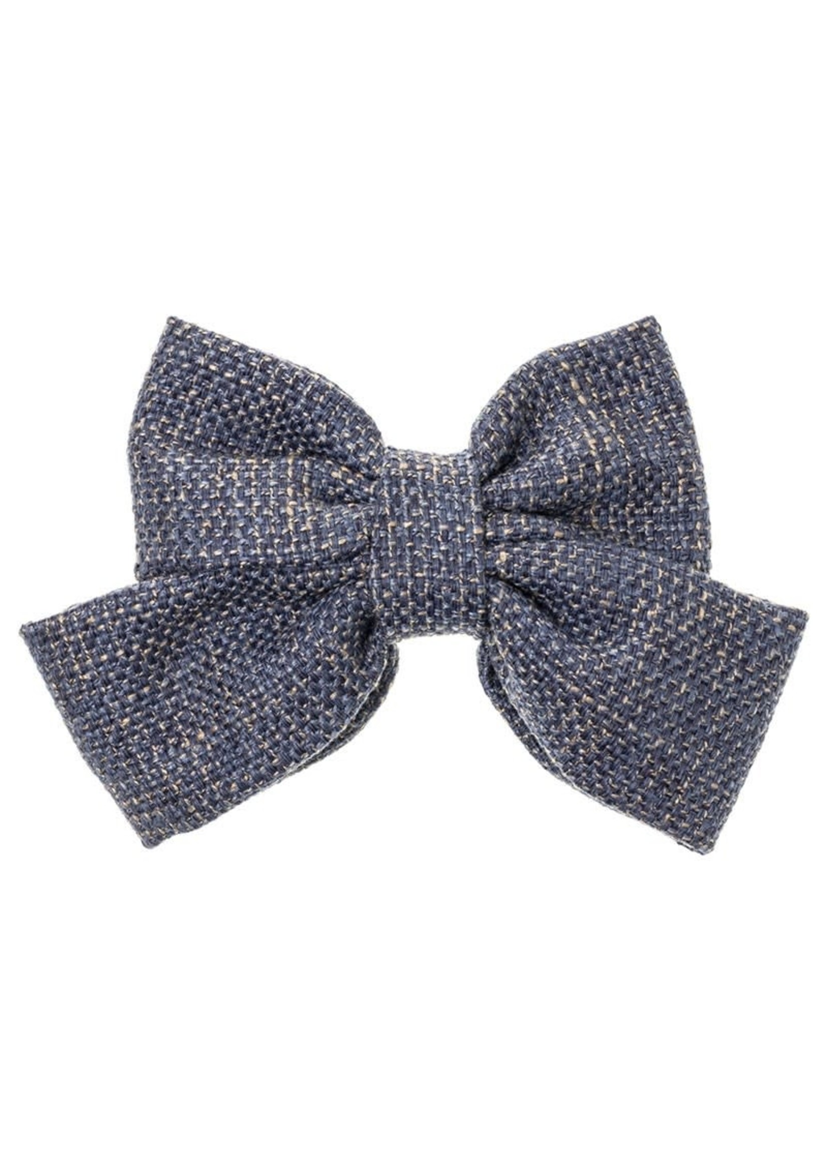 Big Bow Knitted Blue