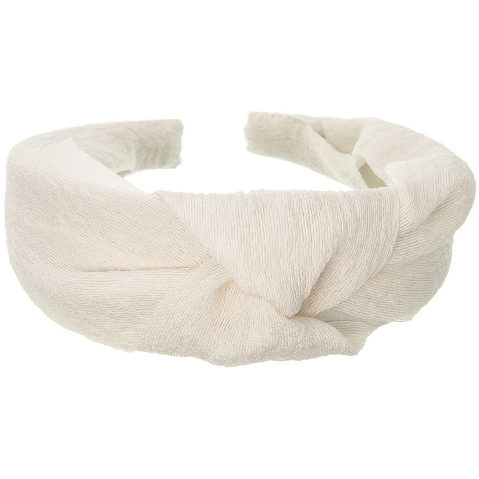 Siena Chiffon Knotted Hairband - Cream