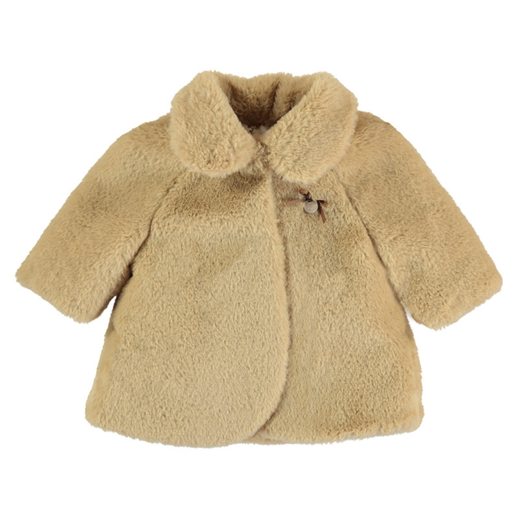 Mayoral Baby Faux Fur Coat Camel 