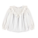 Mayoral Blouse White Broderie - Mayoral