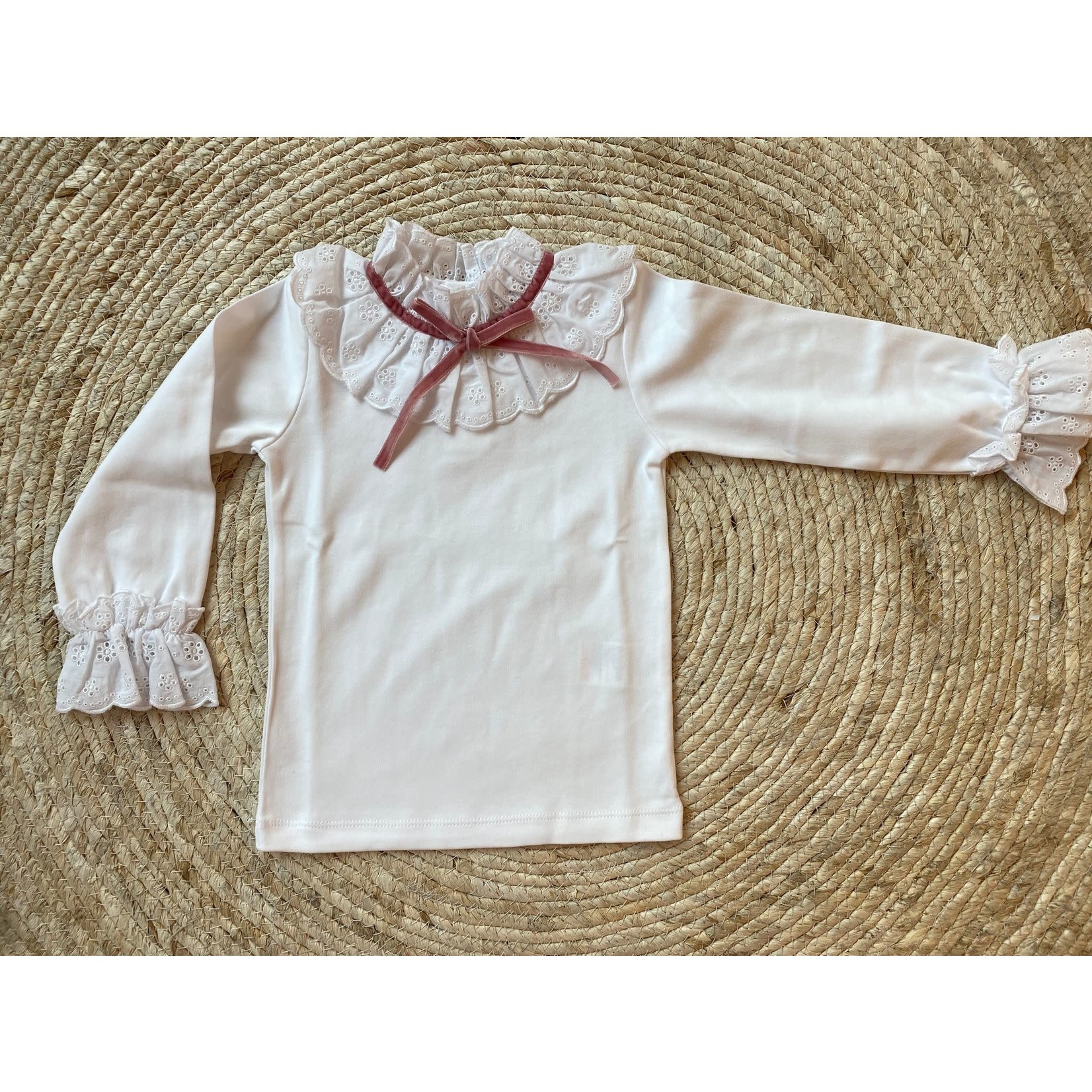 Laivicar Basic Shirt Velvet Bow Pink - Laivicar