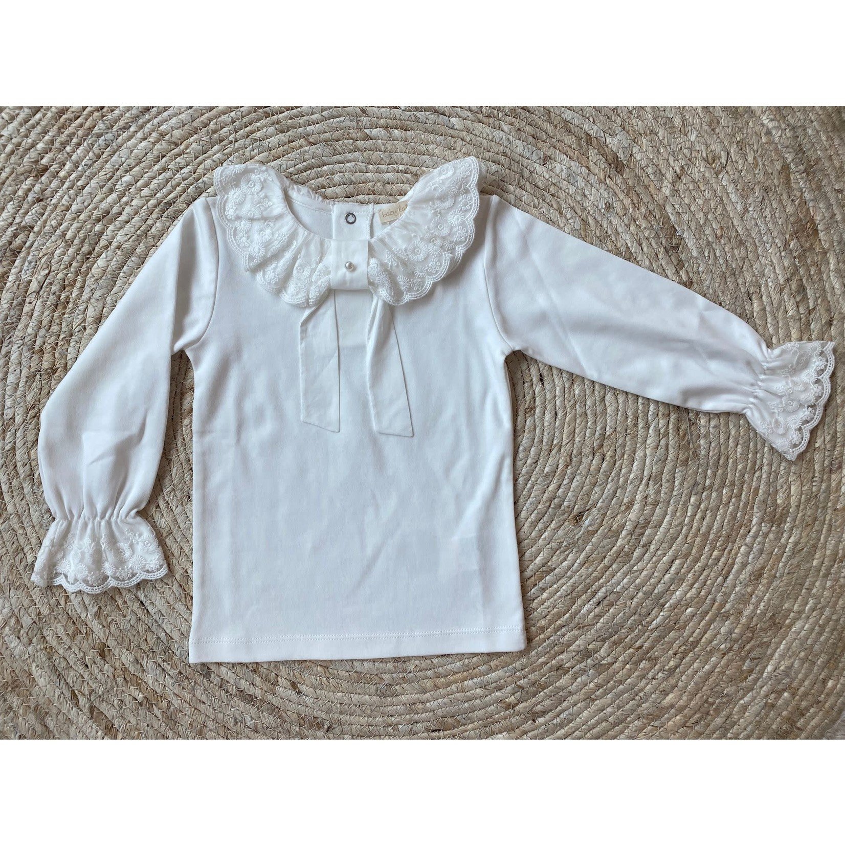 Laivicar Basic Shirt Lace With Pearl Off White - Laivicar
