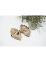 Petite Zara Satin Bow - Nougat