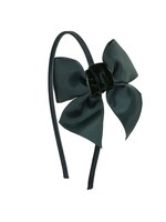 Siena Diadeem Bow Velvet Green