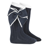 Condor Knee Socks Rib Fashion - Navy