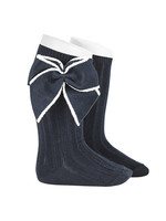 Condor Knee Socks Rib Fashion - Navy