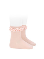 Condor Socks Velvet Ruffle - Nude