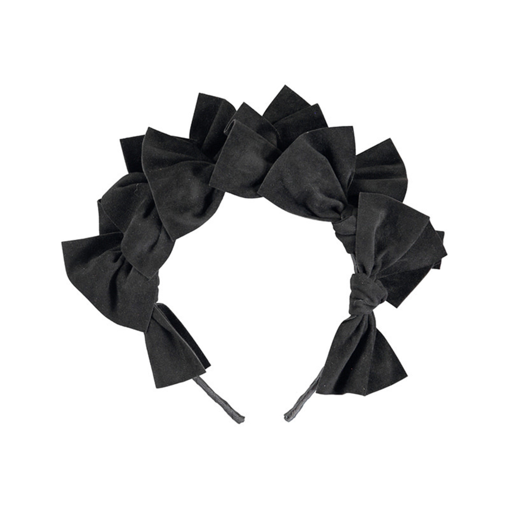 Suede Black Bows  Diadaam - Abel & Lula