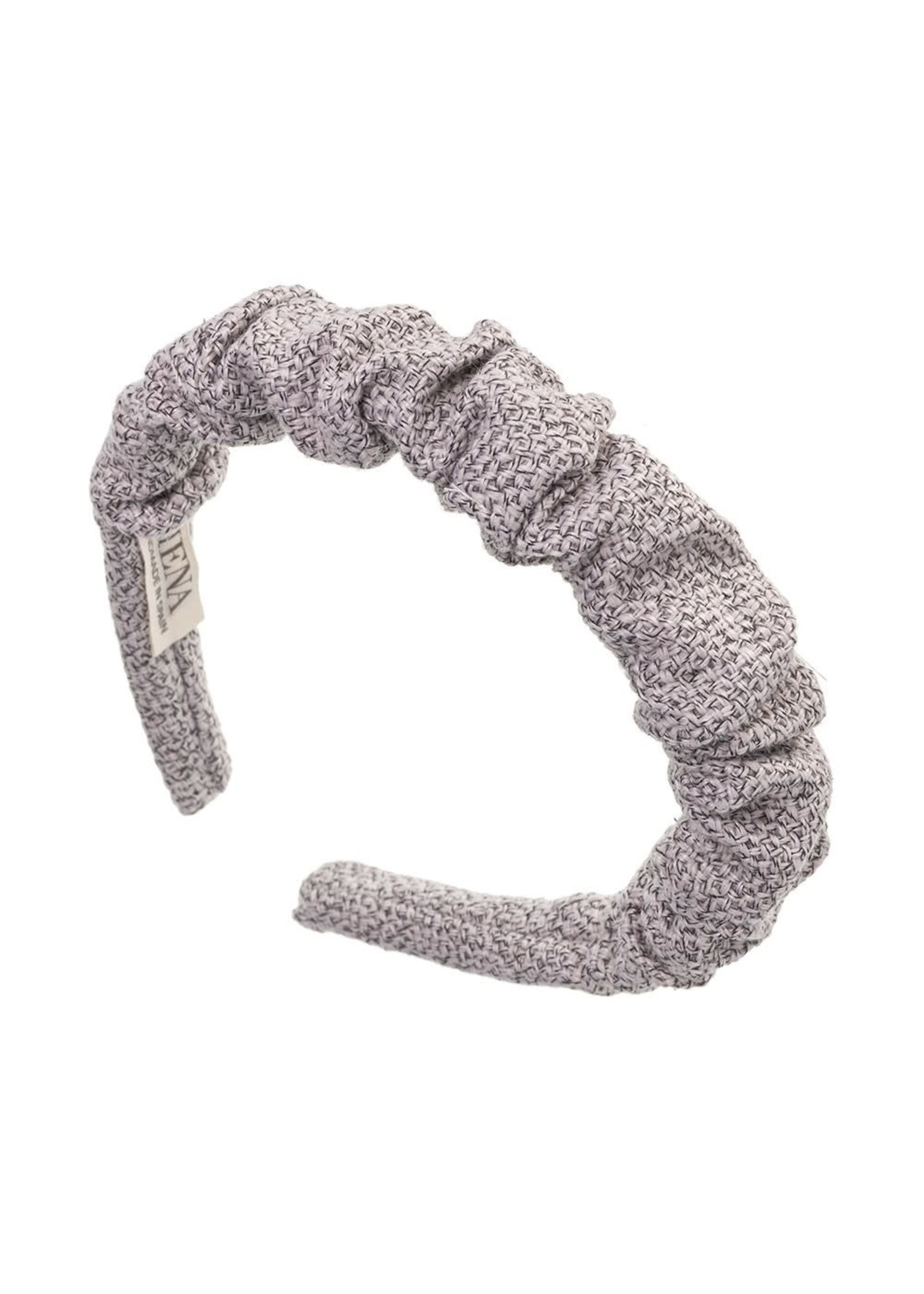 Siena Hairband Scrunchie -  Light Gray