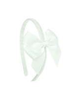 Siena Diadeem Butterfly Bow - White
