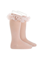 Condor Knee socks ruffle - Rosa