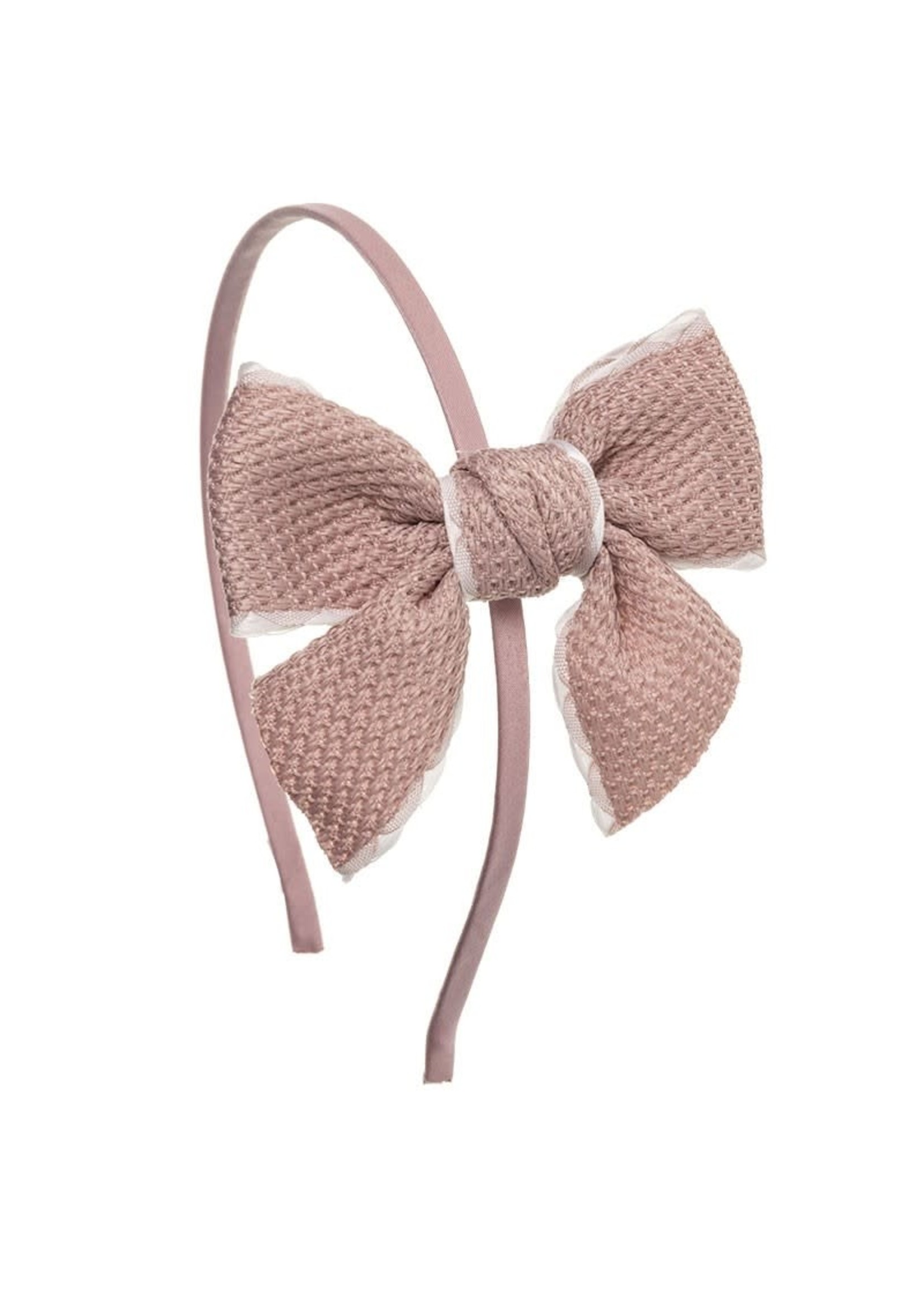 Siena Pale Pink Ribbon Diadeem