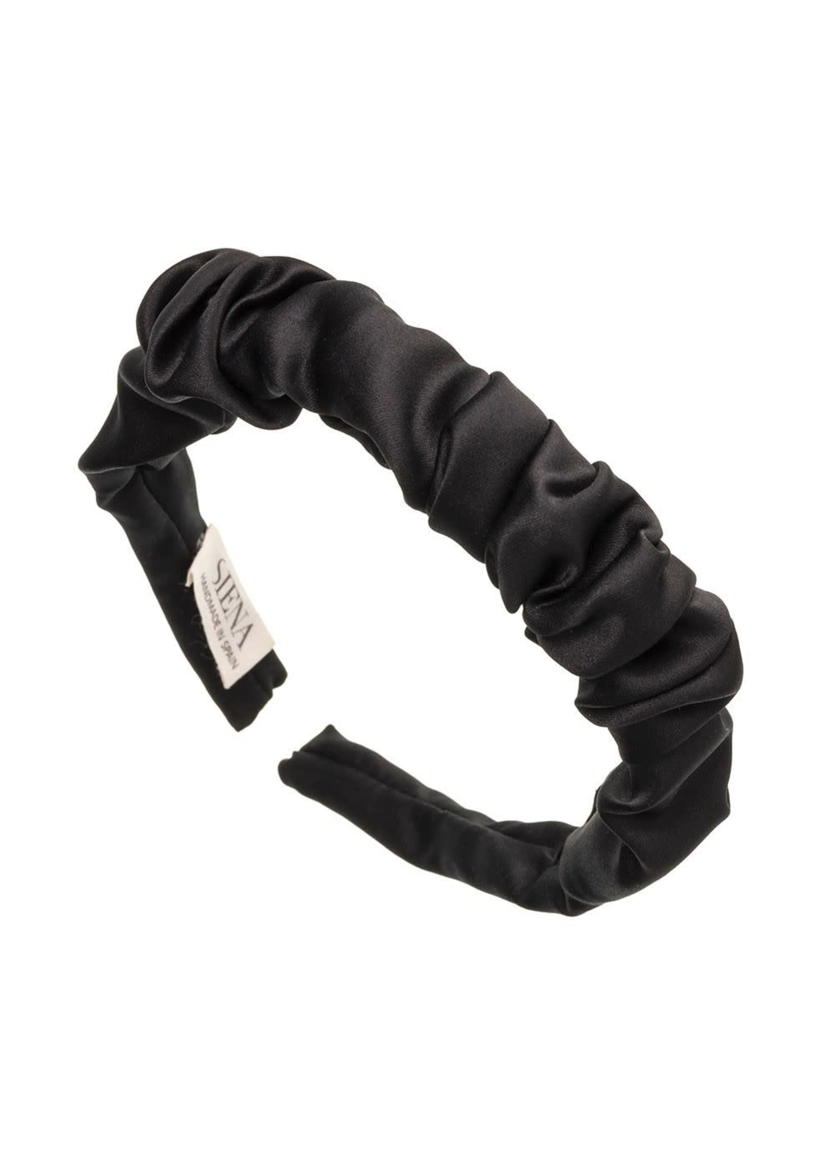 Siena Hairband Scrunchie Satin - Black