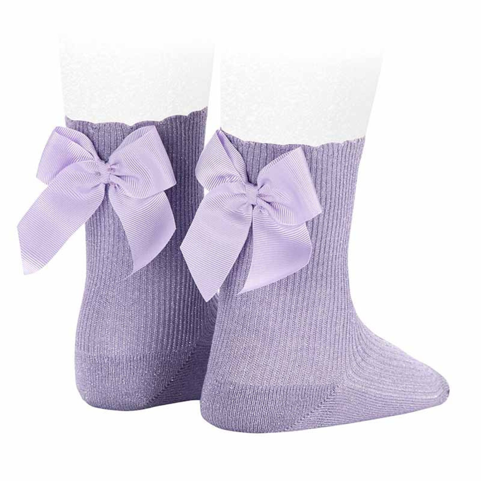 Condor Copy of Socks Glitter with Bow - Beige/Gold