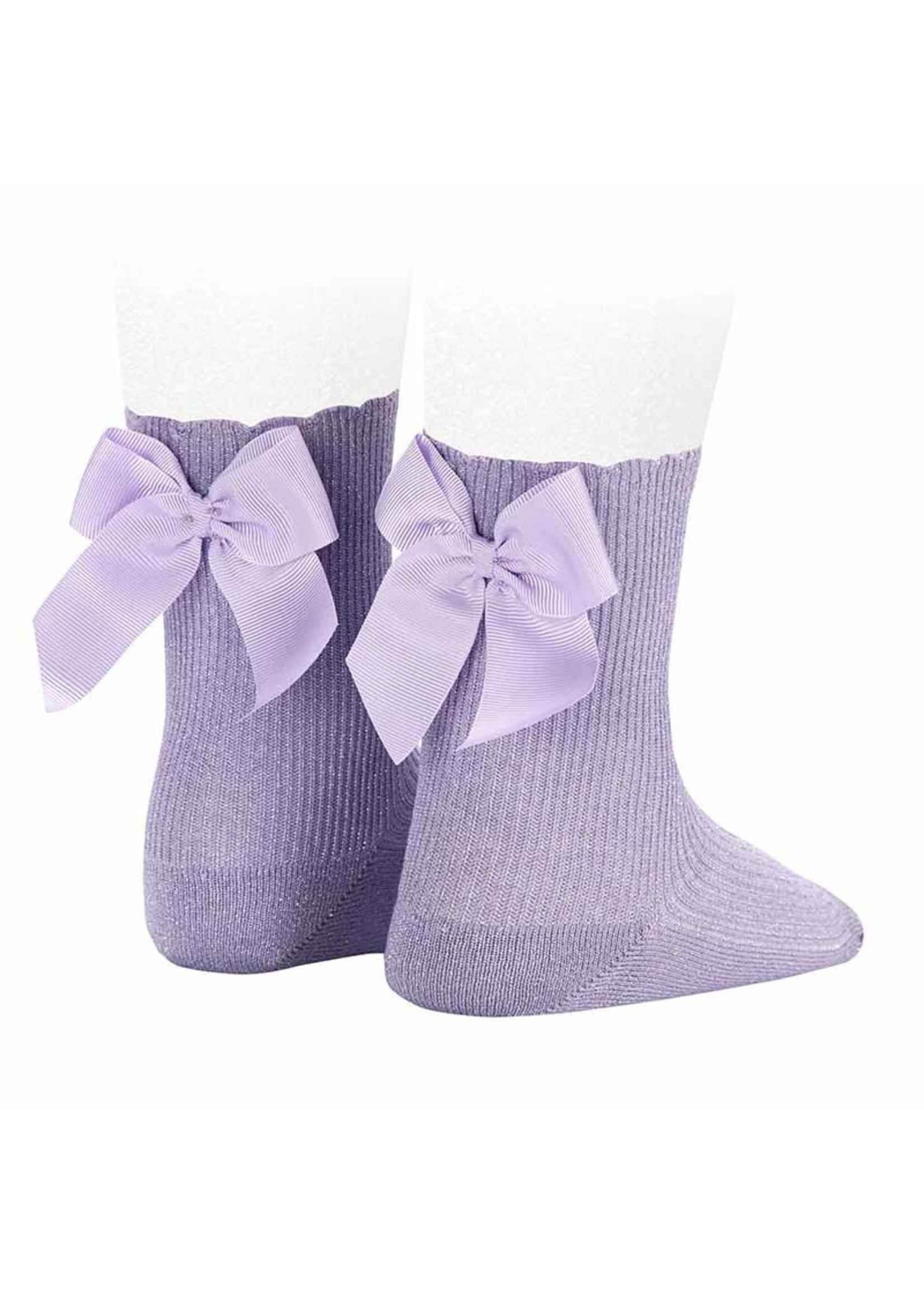 Condor Socks Glitter with Bow - Lilac
