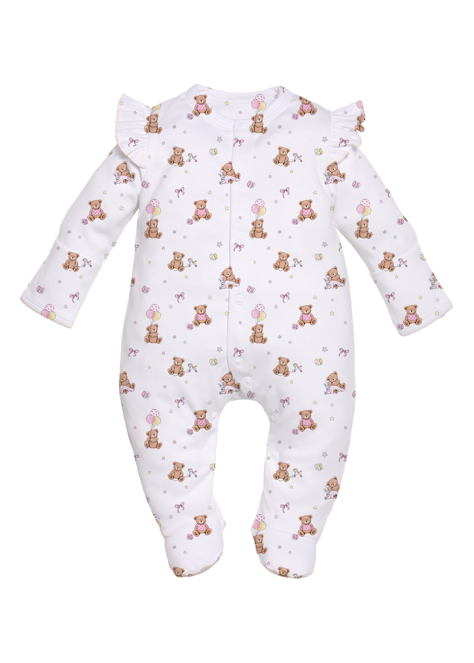 Little Pie Sleepsuit Pink - Little Pink