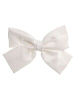 Siena Big Satin Bow White