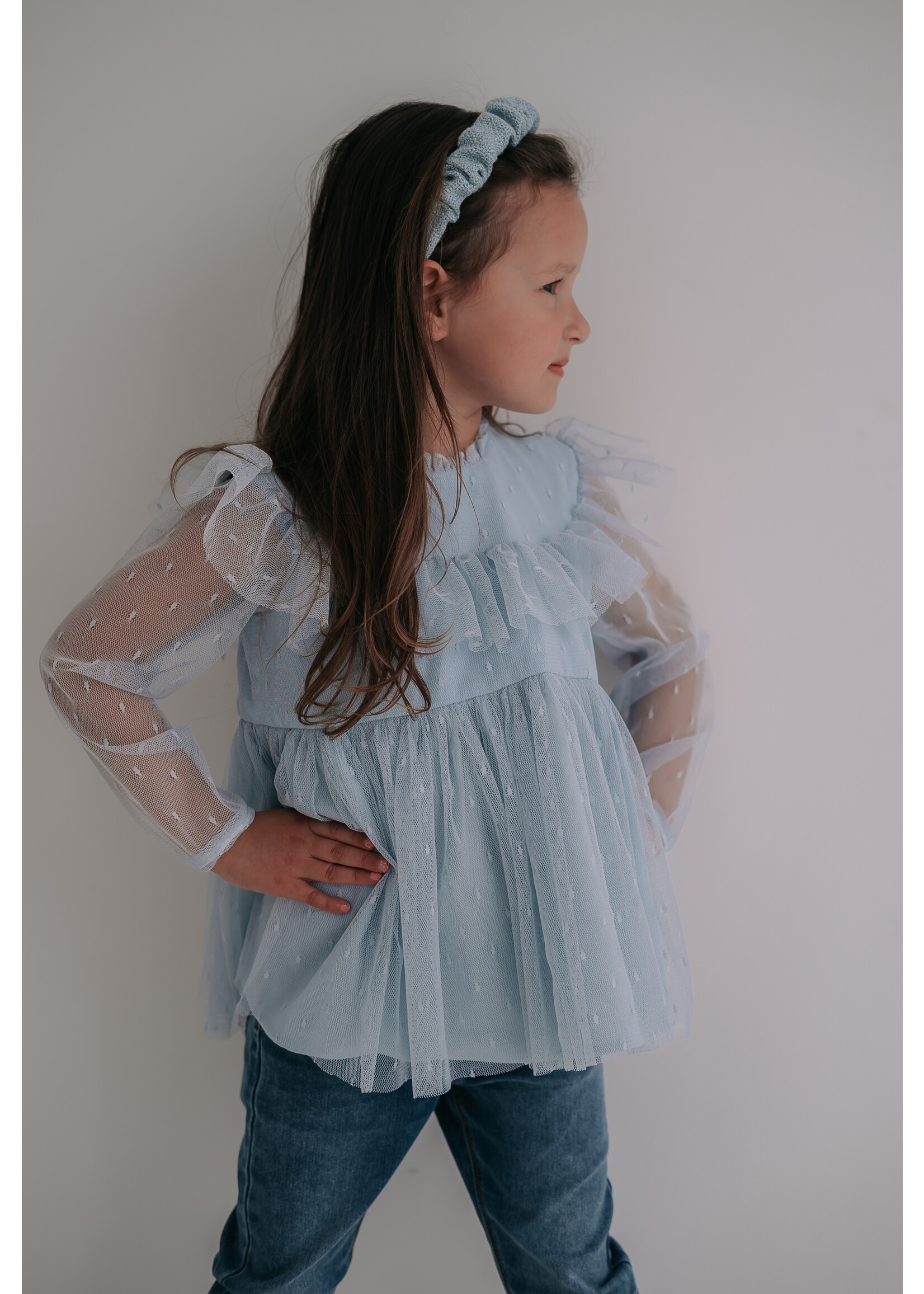 Petite Zara Blouse Tulle Sweet Blue