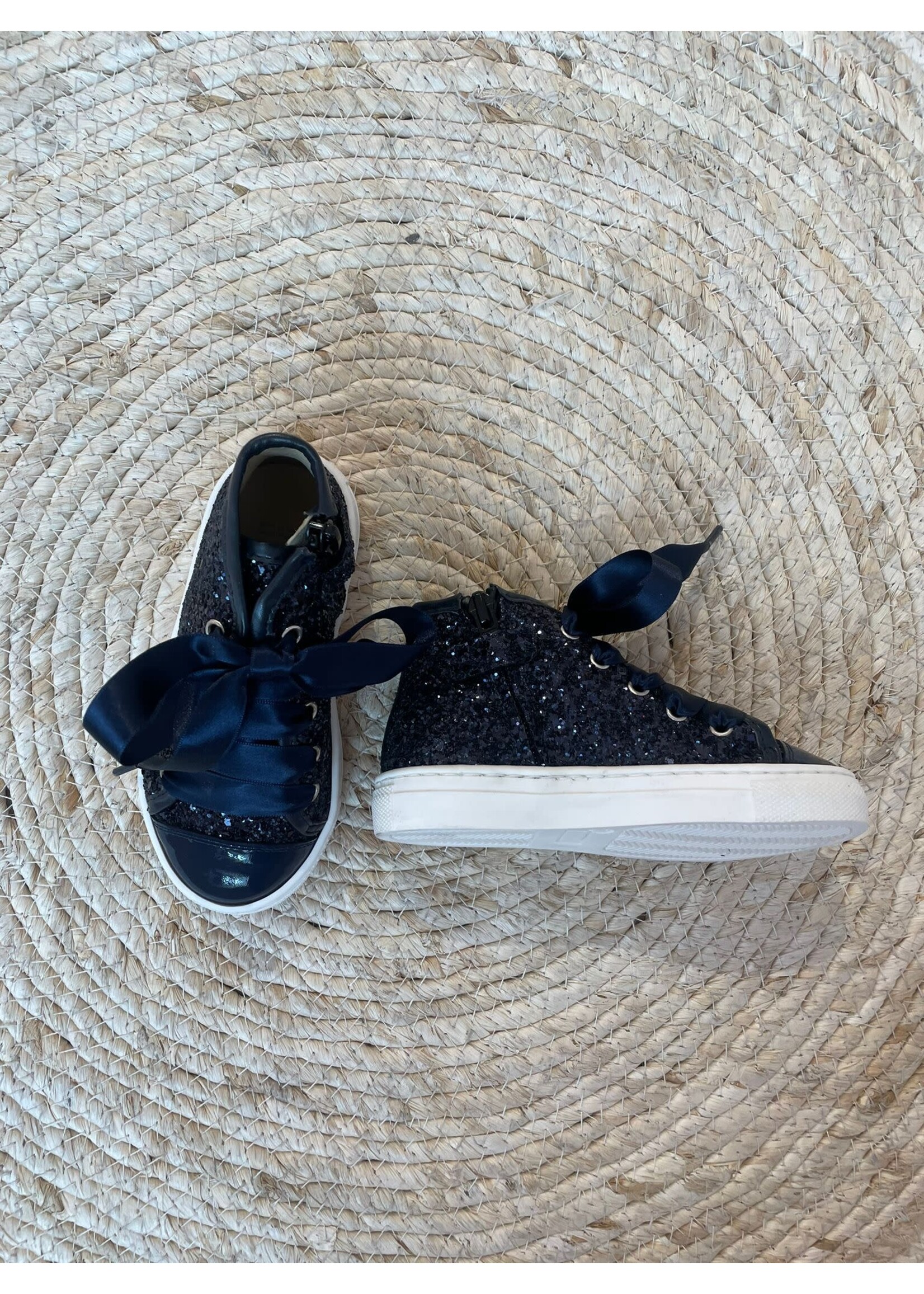 Andanines Navy Glitter Sneakers - Andanines