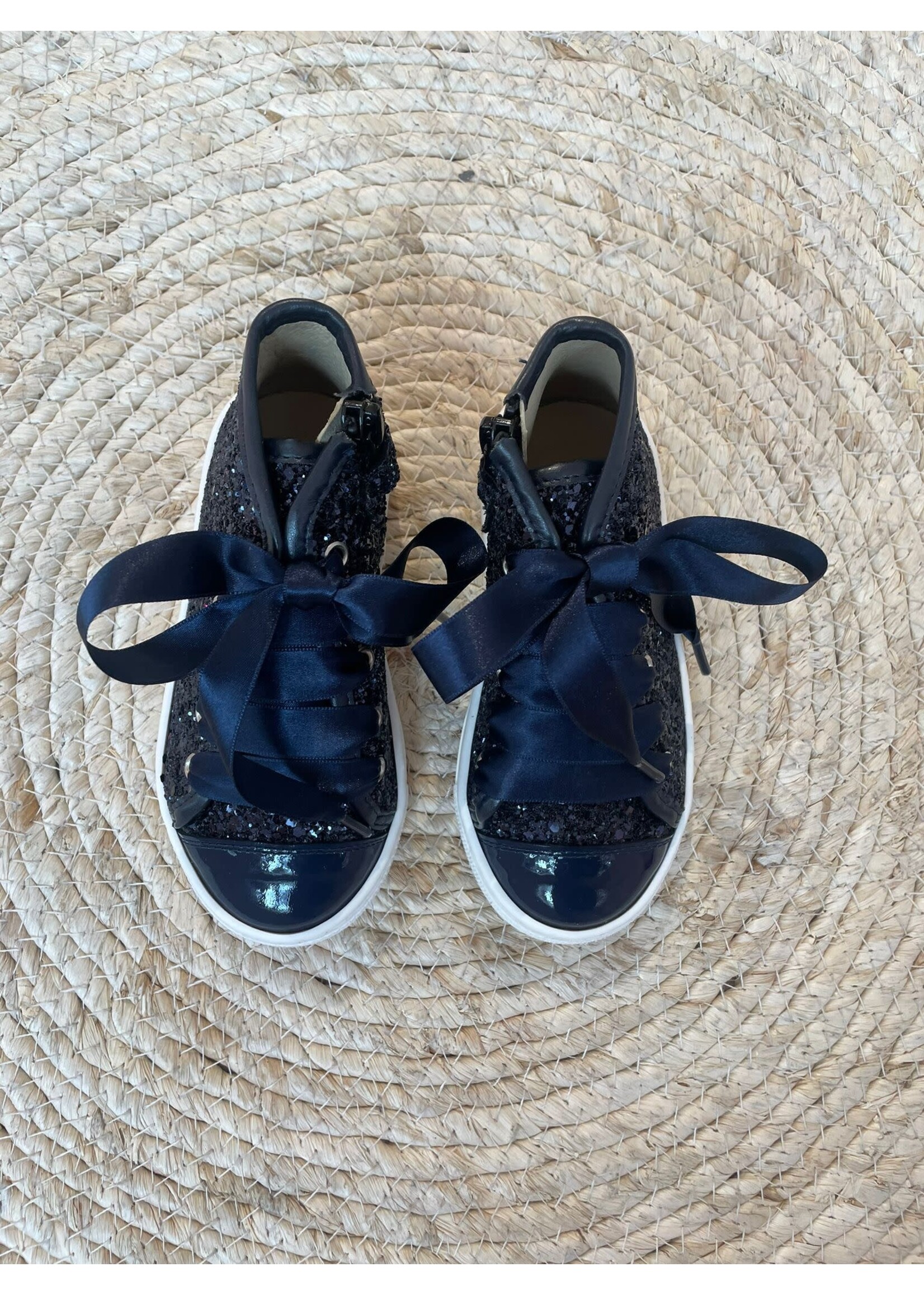 Andanines Navy Glitter Sneakers - Andanines