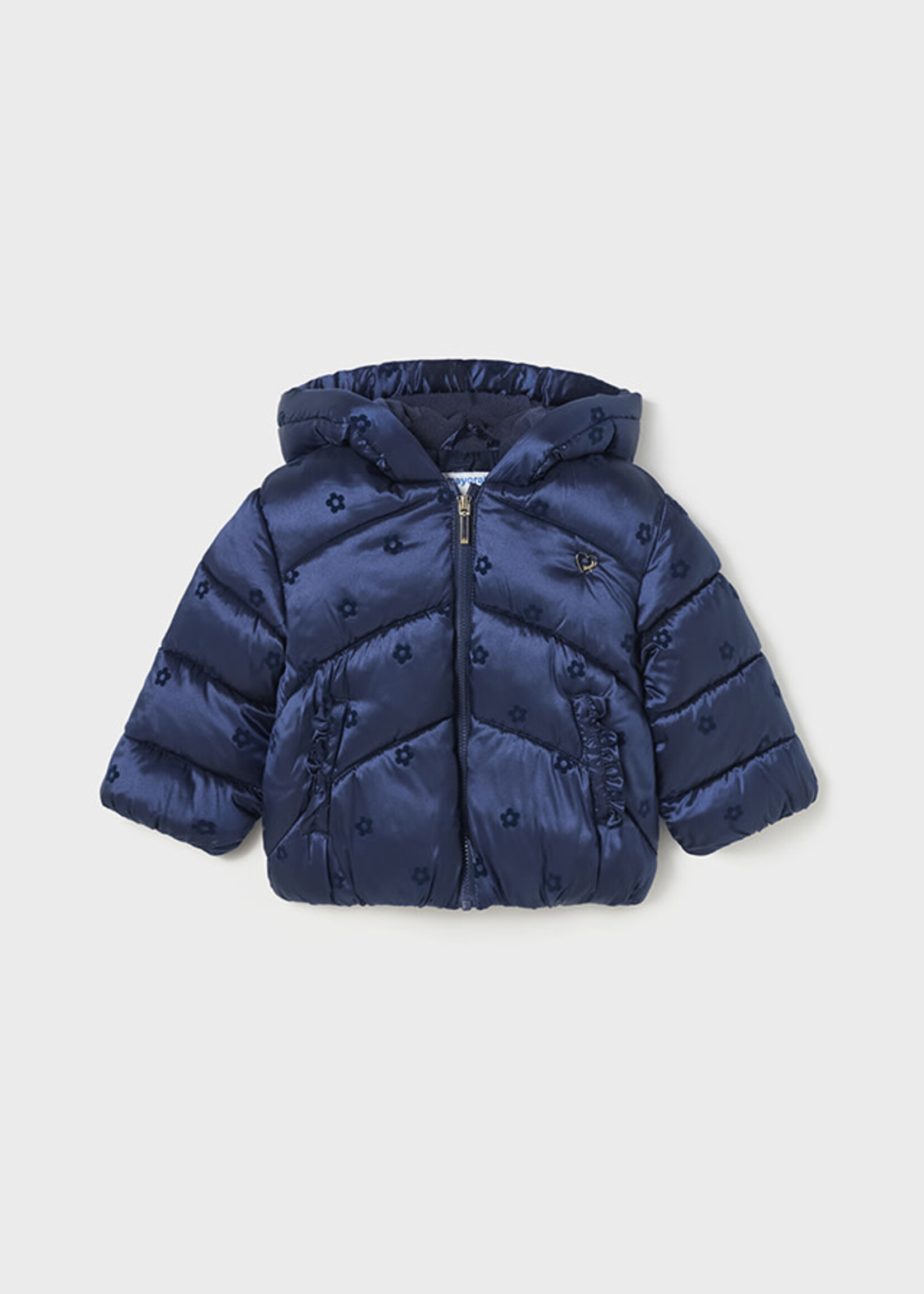 Mayoral Coat Navy Flower - Mayoral