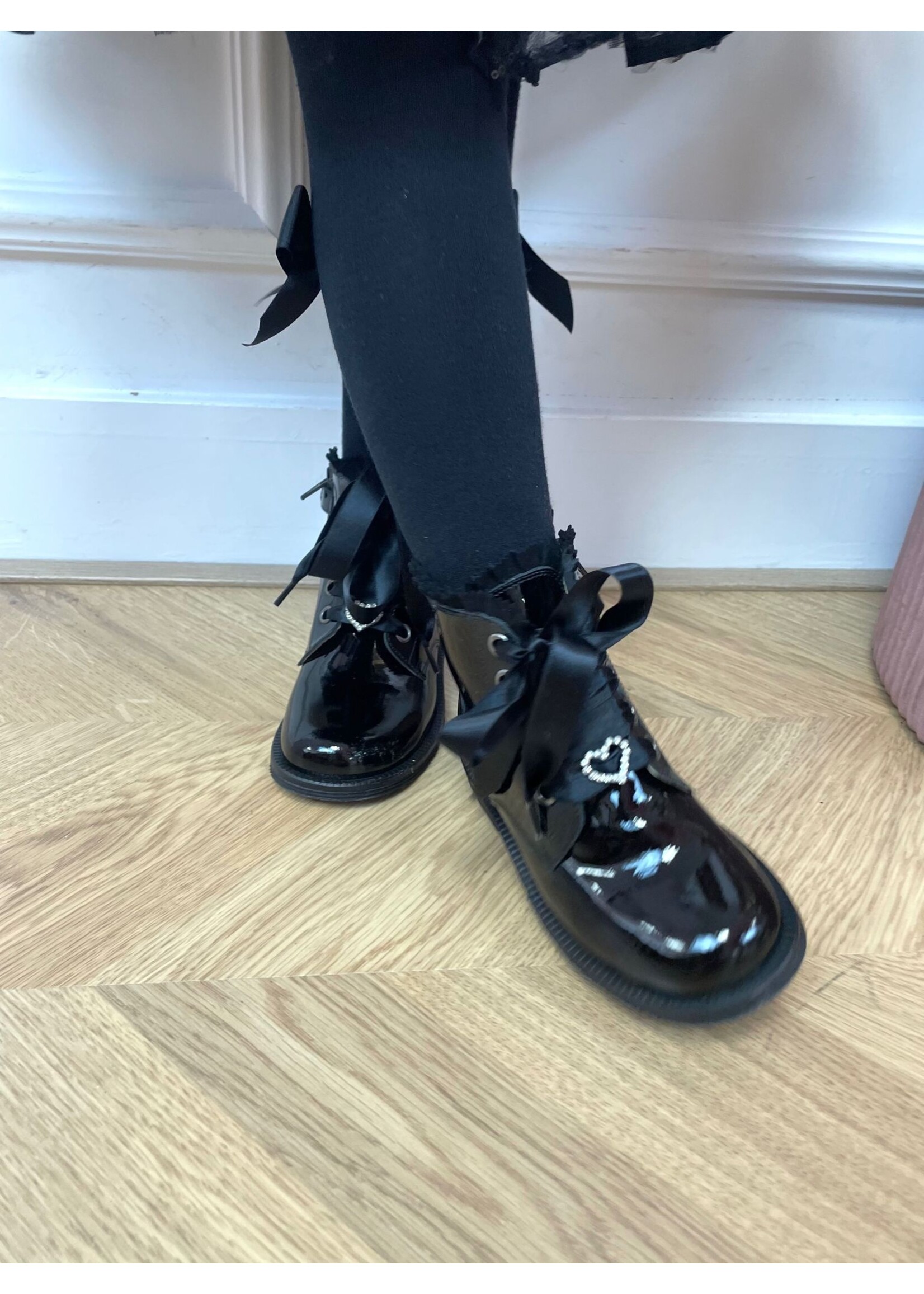 Andanines Black Lacquer Boots - Andanines