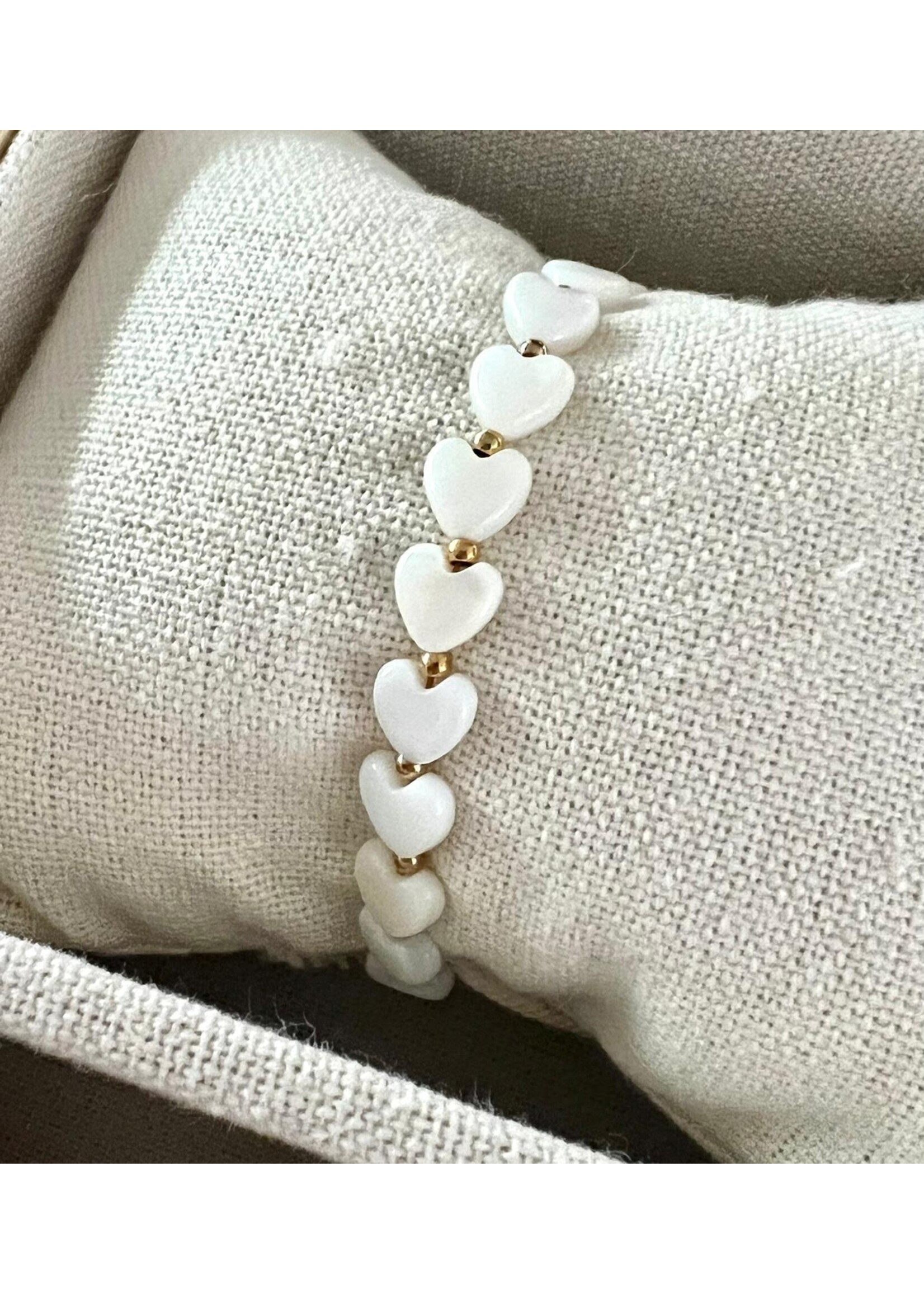 Bracelet Hearts with Gold
