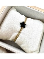 Bracelet Gold with Black Star