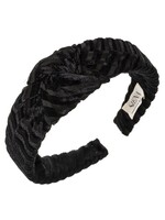 Siena Diadeem knotted Velvet Black  - Siena