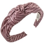 Siena Diadeem knotted Velvet Pale Pink- Siena