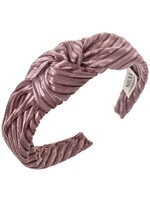 Siena Diadeem knotted Velvet Pale Pink- Siena