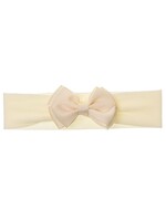 Siena Newborn Headband Butterfly Bow - Creme