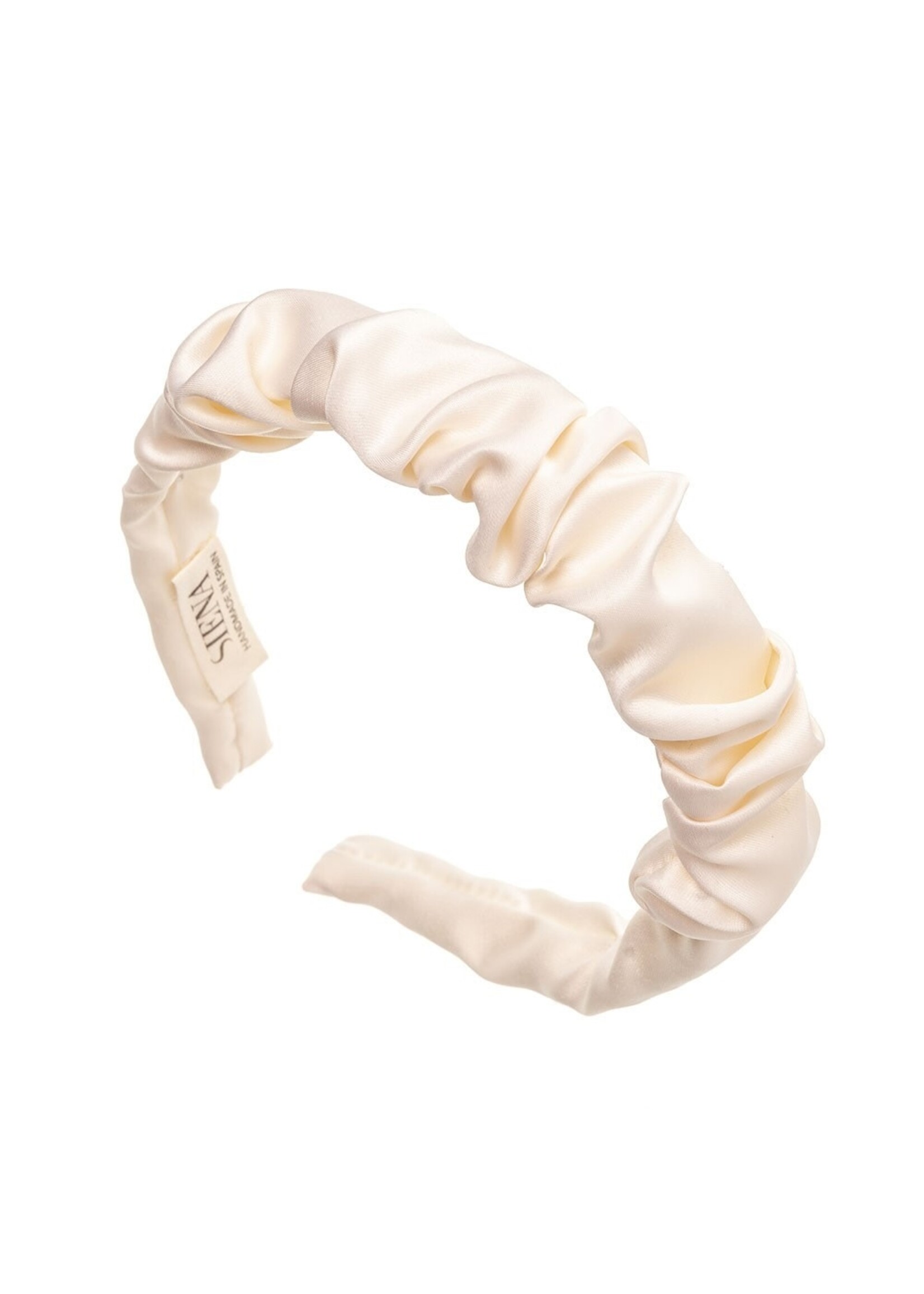 Siena Hairband Scrunchie Satin - Off White