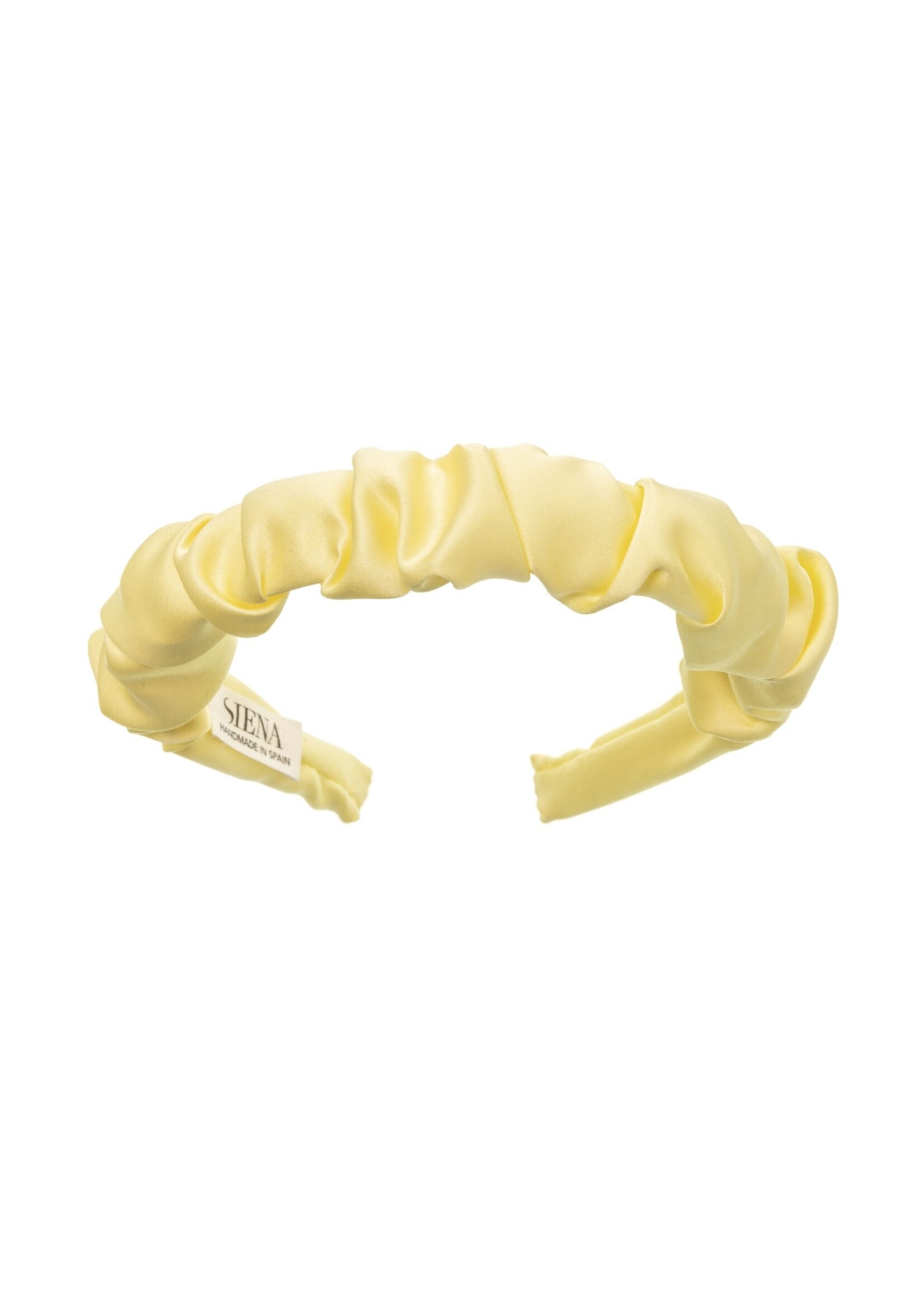 Siena Hairband Scrunchie Satin - Yellow