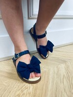 Andanines Sandals Bow Navy - Andanines