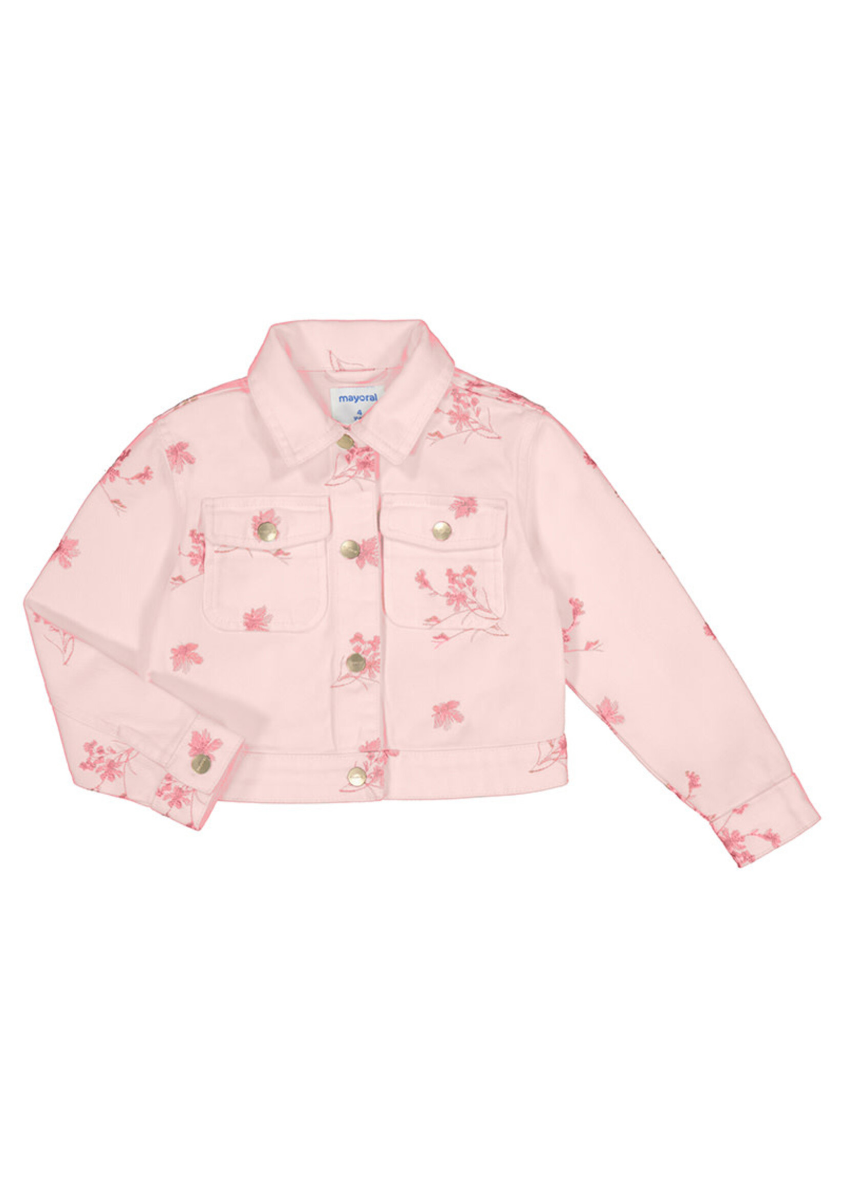 Mayoral Jacket Flower Pink - Mayoral