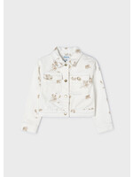 Mayoral Jacket Flower White  - Mayoral