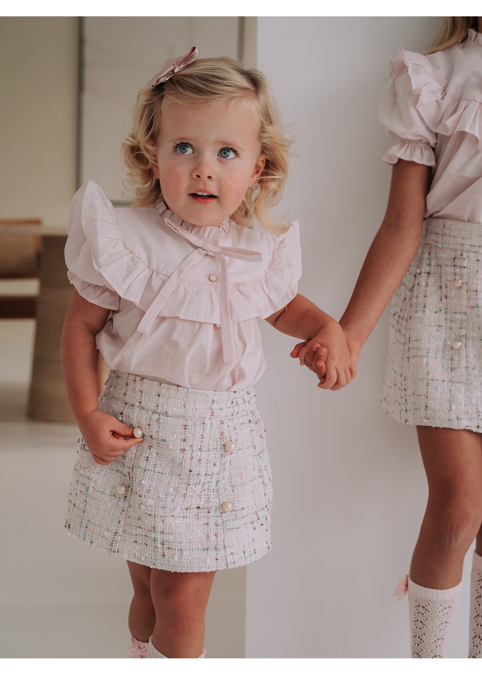 Skirt Pink Tweed Esmae - Petite Zara