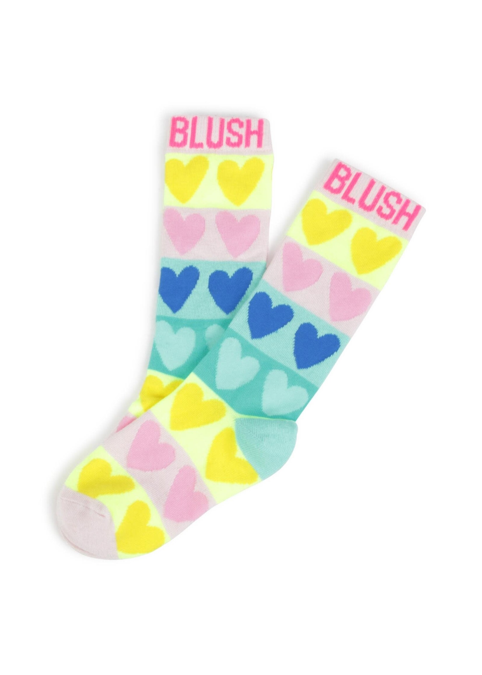 Billie Blush Knee Socks Heart - Billie