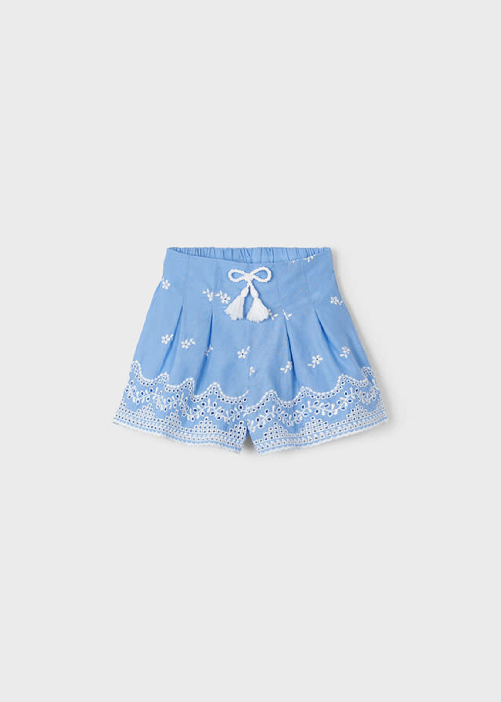 Mayoral Embroidered Skort Blue - Mayoral