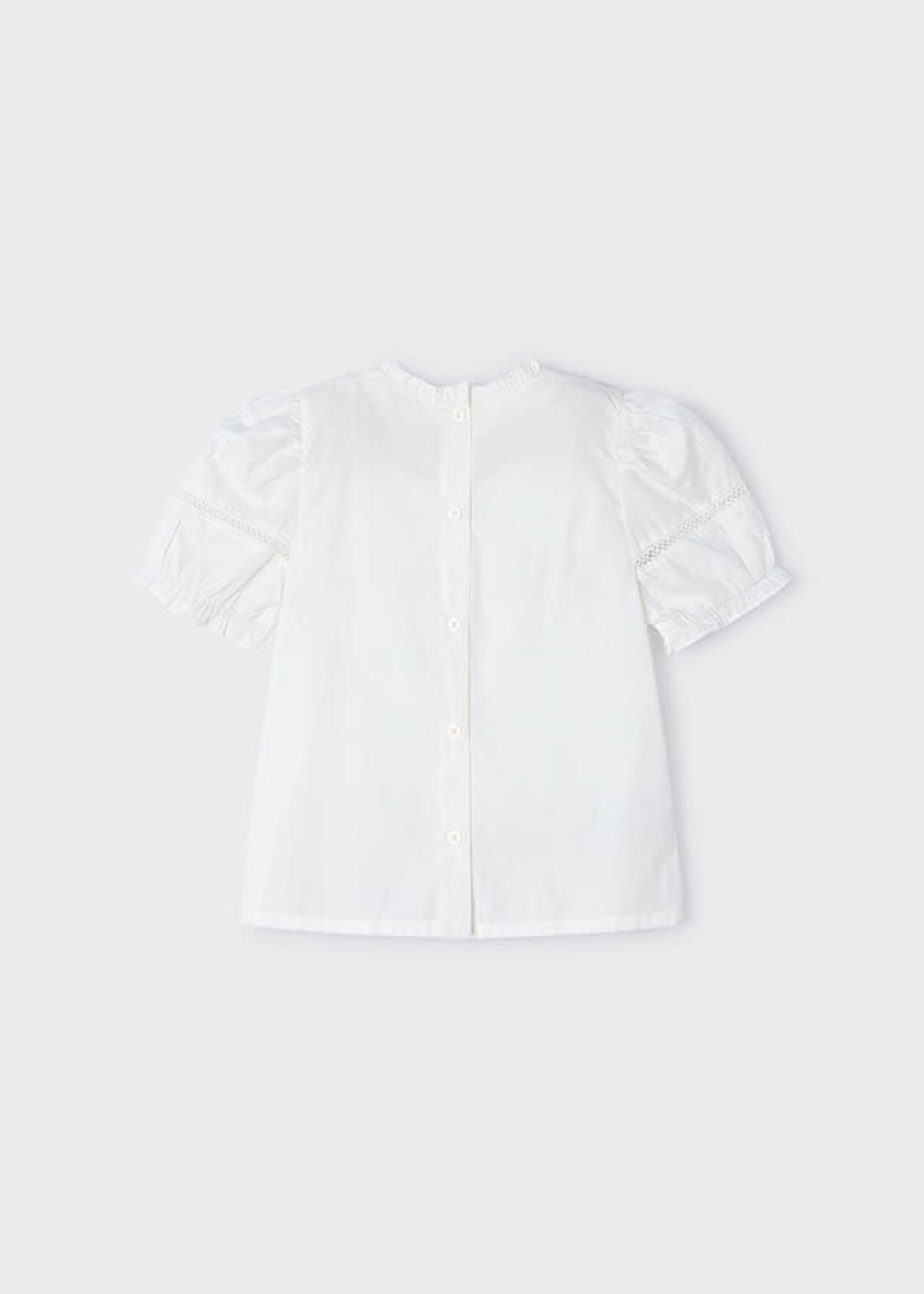 Mayoral Popelin White Blouse - Mayoral