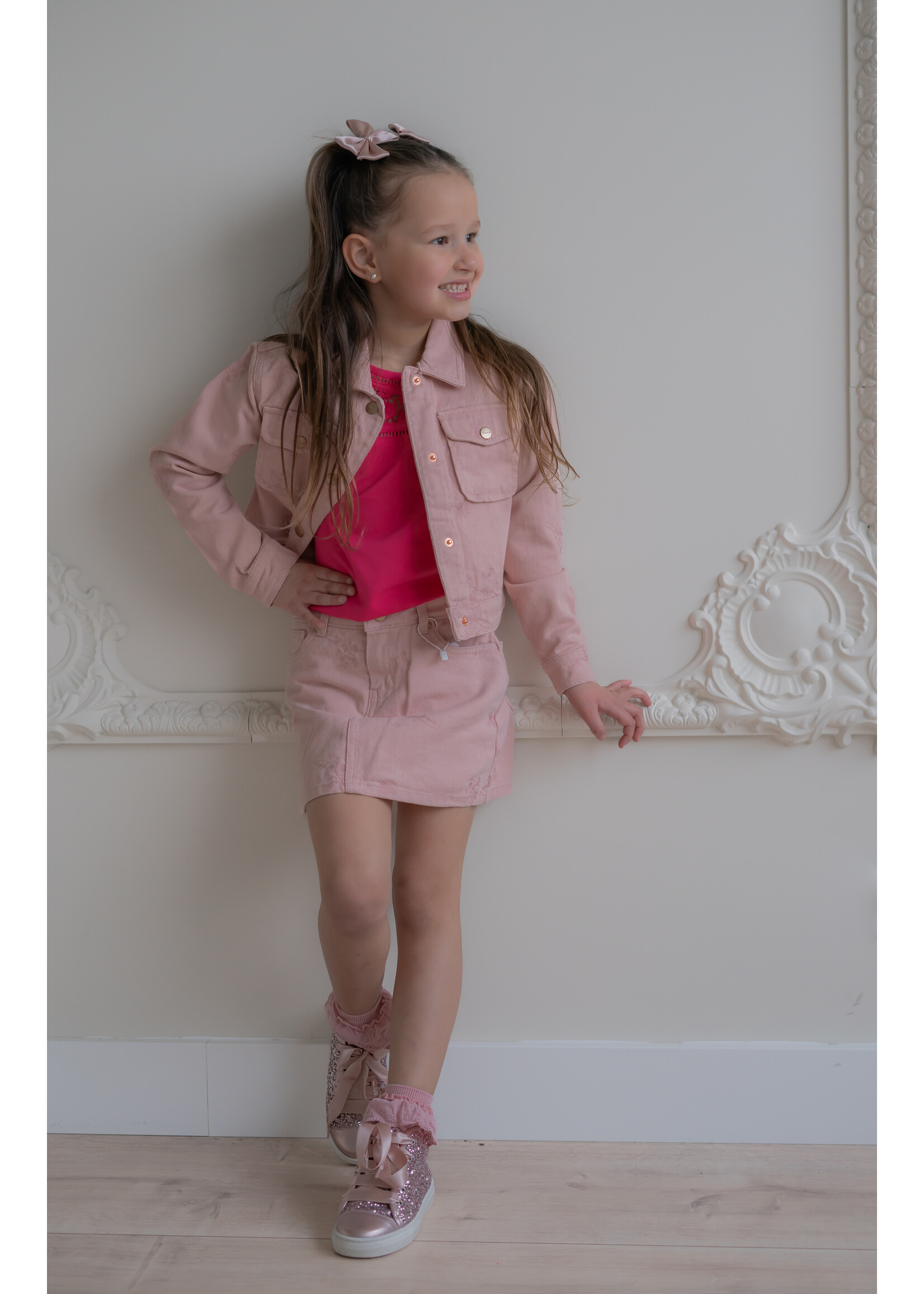 Mayoral Jacket Flower Pink - Mayoral